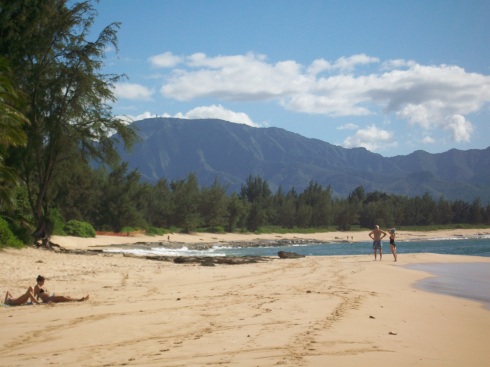 Papa'iloa Beach on Oahu's North Shore, a backdrop familiar to LOST fans.